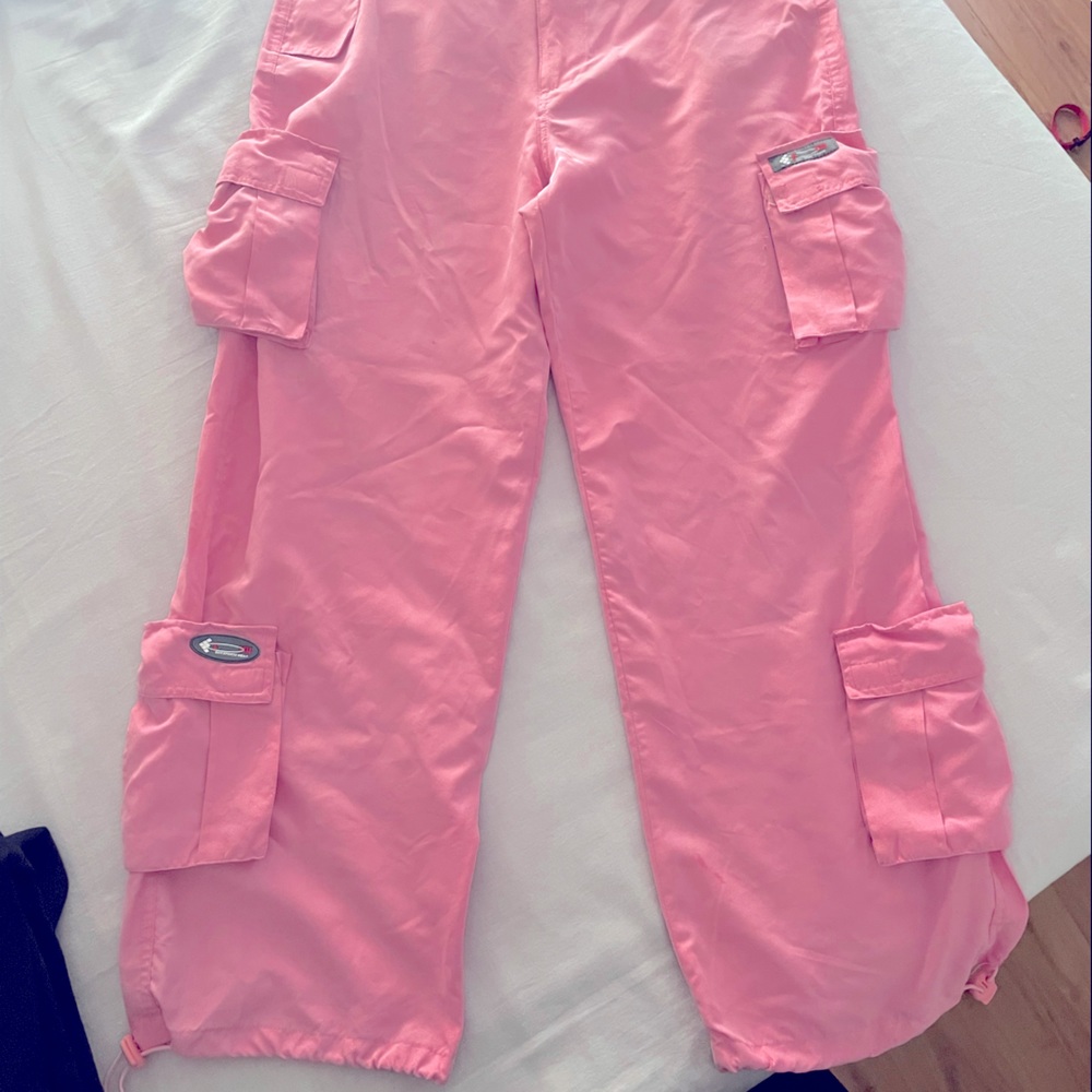 Pink cargo pants